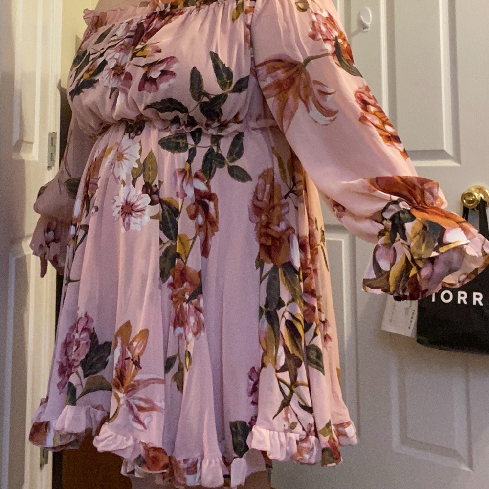 Floral Off-Shoulder Dress